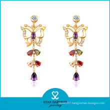 Butterfly Wings Earring Plating with Gold (SH-E0157)